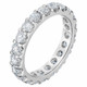 2 Ct Moissanite Eternity Ring Womens Wedding Band 14k White Gold