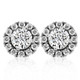 2.5 Ct Moissanite & Diamond Studs | 14k White Gold Earrings