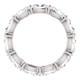 4 Ct Oval Moissanite Eternity Ring 14k White Gold