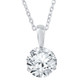 1/2 ct Solitaire Lab Grown Diamond Pendant available in 14K and Platinum