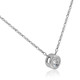 1/4Ct Diamond Solitaire Pendant Women's 14k White Gold Bezel Pendant Lab Grown