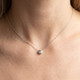 1/4Ct Diamond Solitaire Pendant Women's 14k White Gold Bezel Pendant Lab Grown