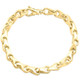 Men's Solid 14k Gold (38gram) or Platinum (62gram) 6.5mm Link Bracelet 8"