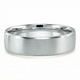 Men's Brushed Beveled Edge Weddign Band 14k Gold or Platinum