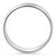 Men's Brushed Beveled Edge Weddign Band 14k Gold or Platinum