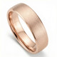 Men's Brushed Beveled Edge Weddign Band 14k Gold or Platinum