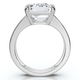 Certified 6Ct Emerald Cut Stephanie Diamond Engagement Ring 14k Gold Lab Grown