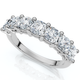 1 3/8Ct Cushion Cut Seven Stone Wedding Ring 14k Gold Lab Grown