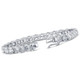 26.94Ct TW Round Diamond 7" Tennis Bracelet 14k White Gold Lab Grown