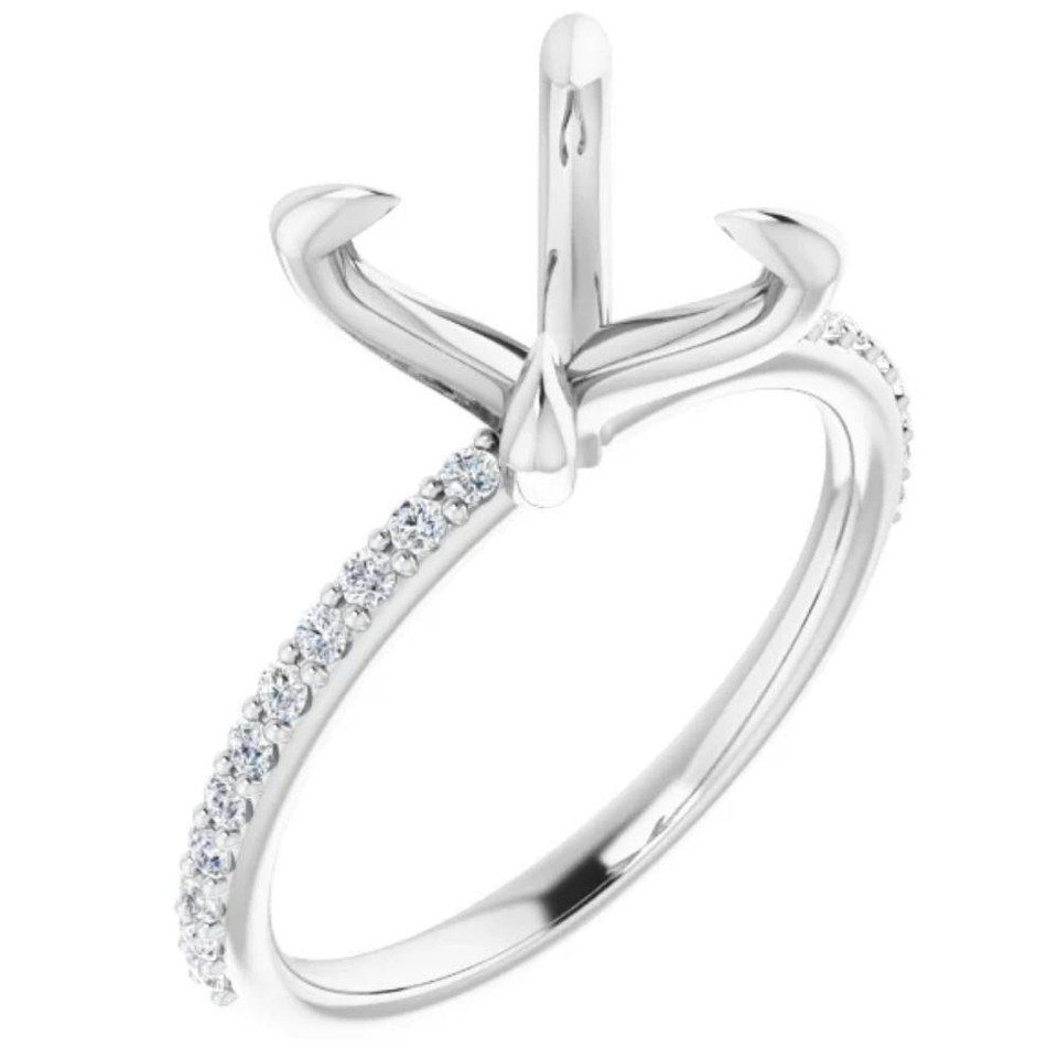 Petite Prong Lab Grown Diamond Ring Setting