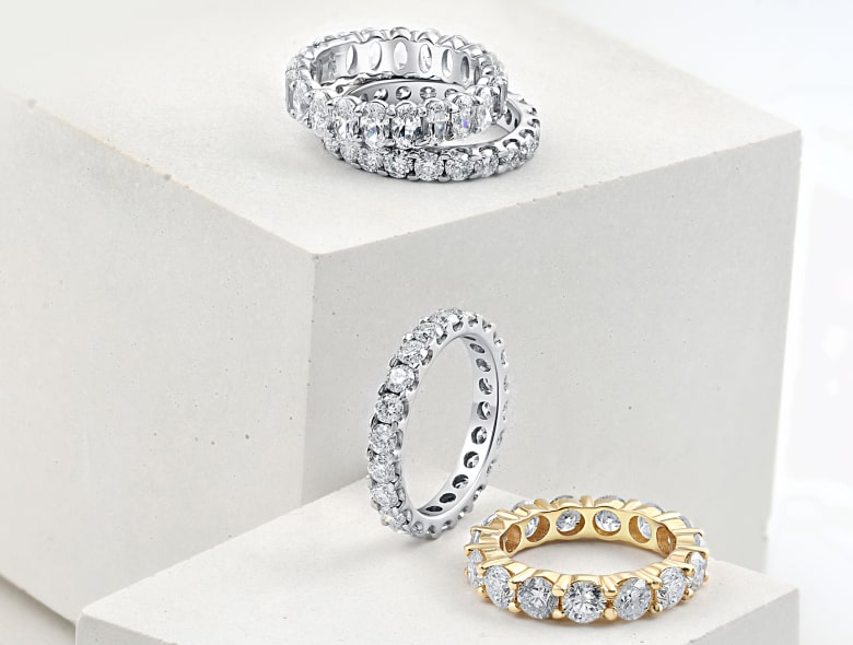 wedding and anniversary rings