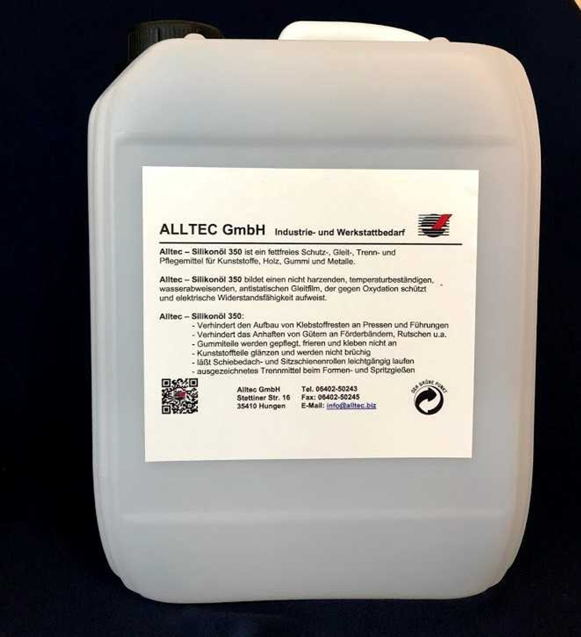 Alltec Premium Silikonöl 350 - 10 l Kansiter