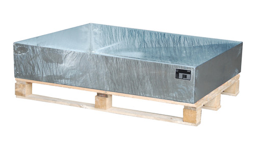 BAUER Auffangwanne 1200x800x260mm aus Stahlblech für 200-Liter-Fässer