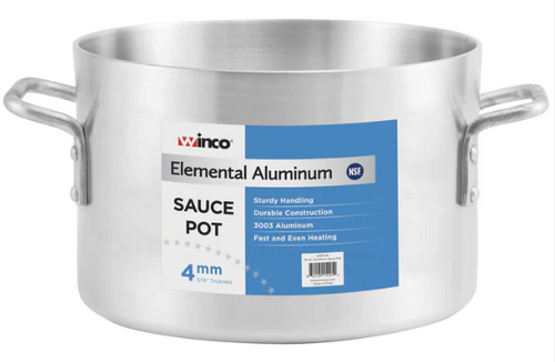 Winco ASSP-40 Win-Ware Aluminum Sauce Pot - 40 qt. - SAUCE40