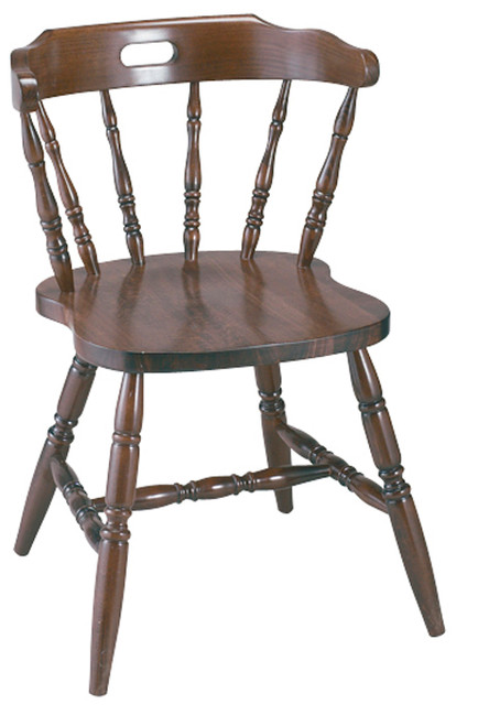 G&A Seating 3850 Colonial Wood Chair - Walnut