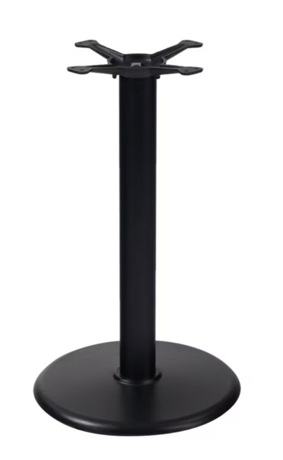 G&A Seating 18'' Round Black Metal Table Base