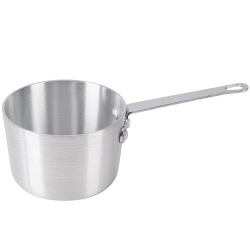 Winco ASP-1 1 Qt. Tapered Aluminum Sauce Pan - PAN1