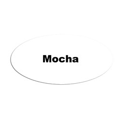 Service Ideas MFTMOC Oval Magnetic Flavor Tag, Mocha - MT1