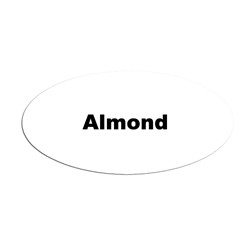 Service Ideas MFTALM Oval Magnetic Flavor Tag, Almond - MT1