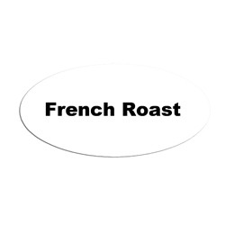 Service Ideas MFTFR Oval Magnetic Flavor Tag, French Roast - MT1