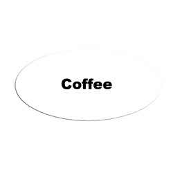Service Ideas MFTCOF Oval Magnetic Flavor Tag, Coffee - MT1