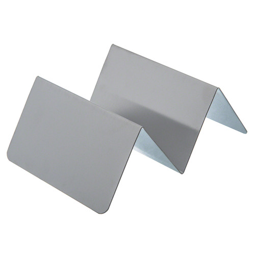 Winco TCHS-12 Stainless Steel Taco Holder with 1 or 2 Compartments - 4" x 4" x 2"  TCHS12