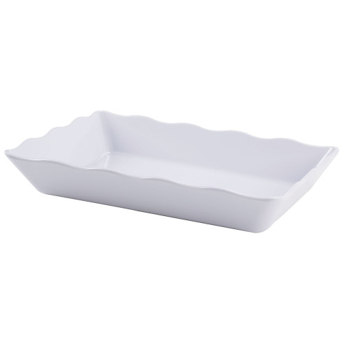 GET ML-88-W Milano White Tray - 13 3/4" x 9 3/4" x 2 1/2" - ML88W