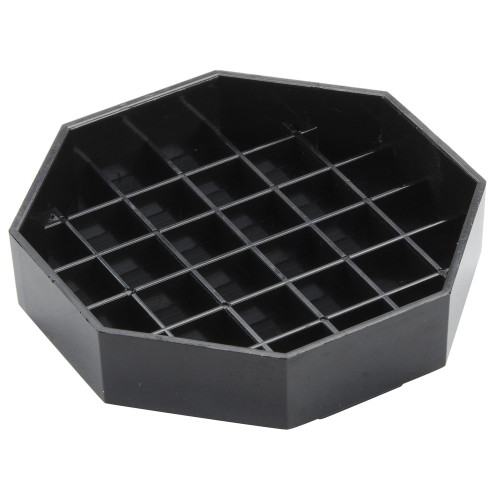 Winco DT-60 6" Black Octagon Pitcher Drip Tray - PACK OF 4