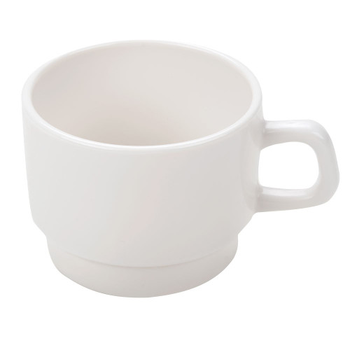 Cardinal Arcoroc 47982 Opal Reception 8 oz. Ivory Stackable Cup - 36 / Case