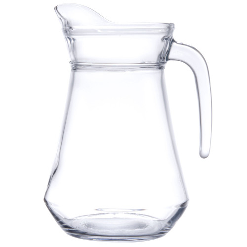 Cardinal Arcoroc E7254 44 oz. Glass Pitcher with Pour Lip - 6 / Case