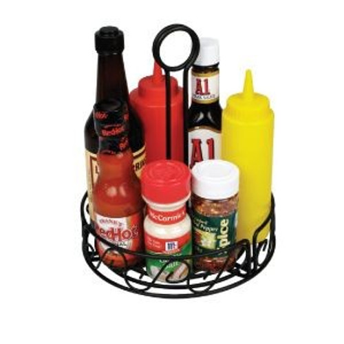 Winco WBKH-6R 6 1/4" Round Condiment Caddy