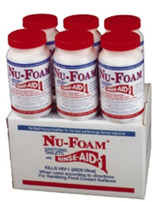 Glissen Chemical Nu-Foam 300005 Sanitizing Tablets - 100 / Bottle - TAB