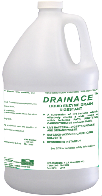 Epic Industries DrainAce Enzyme Drain Opener - 1 Quart - DRAINACE