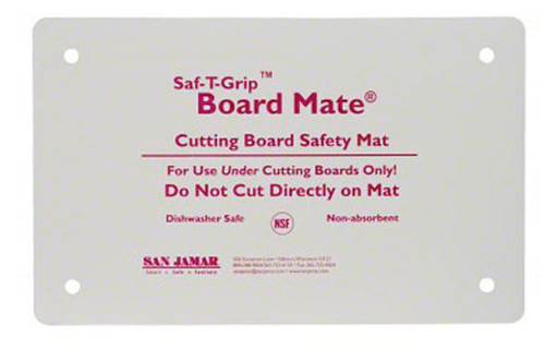 San Jamar CBM1622 - 16" X 22" Rubber Saf-T-Grip Non Slip Cutting Board Mat