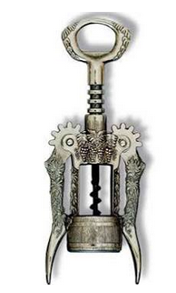 Franmara 2049 Plated Wing Corkscrew - Grape Vine Design