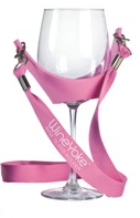Franmara 8044 Wine Yoke Wine Glass Holder - Pink
