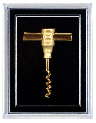 Franmara 7626 Pocket Corkscrew Pin, Gold Plated