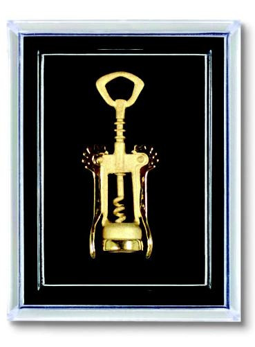 Franmara 7622 Wing Corkscrew Pin, Gold Plated