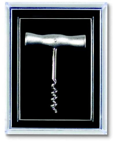 Franmara 7625 T Handle Corkscrew Pin, Silver Plated