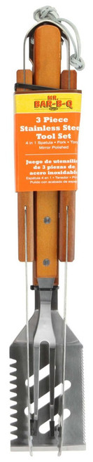 Mr. Bar-B-Q 02295XNST 3-Piece Stainless Steel Tool Set