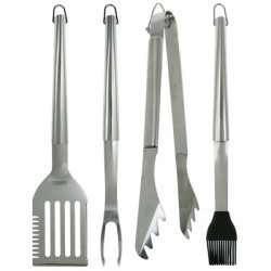 Mr. Bar-B-Q 94178X 5-Piece Stainless Steel Tool Set with Nylon Case