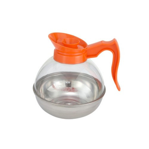 Winco CD-64O 64 oz. Coffee Decanter with Stainless Steel Bottom - DECAF-P