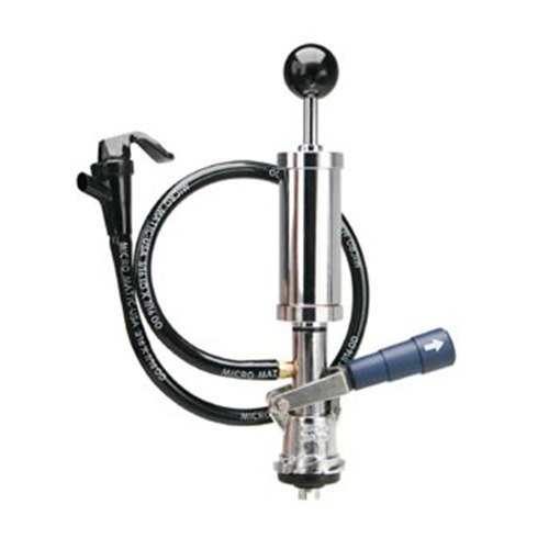 Micro Matic 7520E 4" Legend Party Pump Keg Tap with Lever Handle - "S" European Sankey System