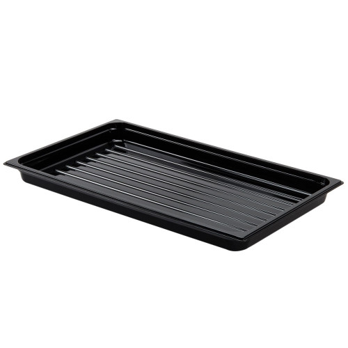 Cambro DT1220CW110 Black Camwear Polycarbonate Market Tray - 12" x 20"