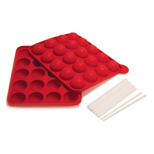Norpro 3602 Silicone Cake Pop Pan w/ 20 Sticks