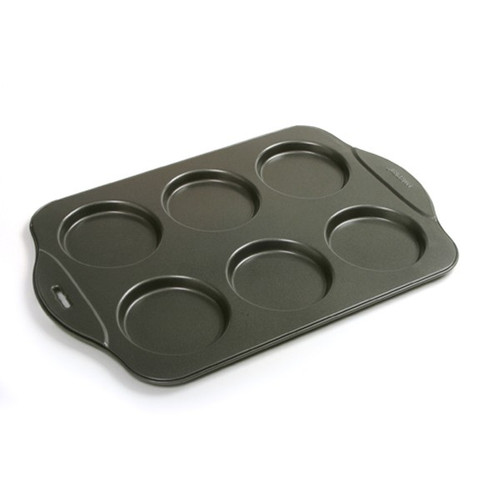 Norpro 3973 Nonstick Puffy Muffin Crown Pan, 6 Count