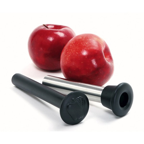 Norpro 5103 Stainless Steel Apple Corer with Black Plunger