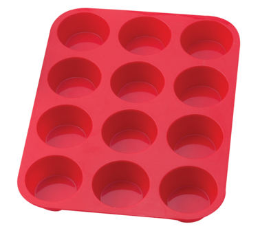 Harold Imports 43630 Mrs. Anderson's Baking Silicone Muffin Pan, 12 Cup