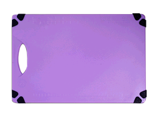 Tablecraft CBG1520APR Cutting Board w/ Anti-Slip Grips, 15" x 20", Polyethylene, Purple