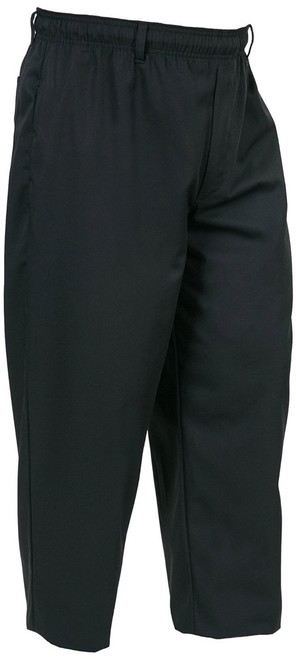 Mercer Culinary M60050BKM Millennia Unisex Cooks Pants with Zipper, Medium, Black